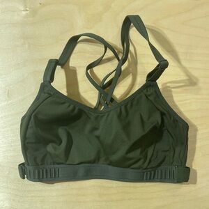 All in Motion Women's Olive Green Sports Bra Small (MV)